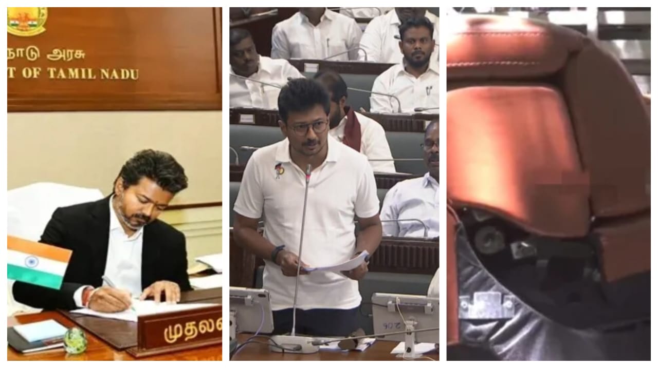 புஷ்பா பட பாணியில் தவெக ஆட்சி…! சி.வி சண்முகம் வீட்டுக்கு போன புதிய சோபா… பின்னால் போன முதல்வர் விஜய்… பாயிண்டை பிடித்த உதயநிதி… நச் கேள்வி…!!