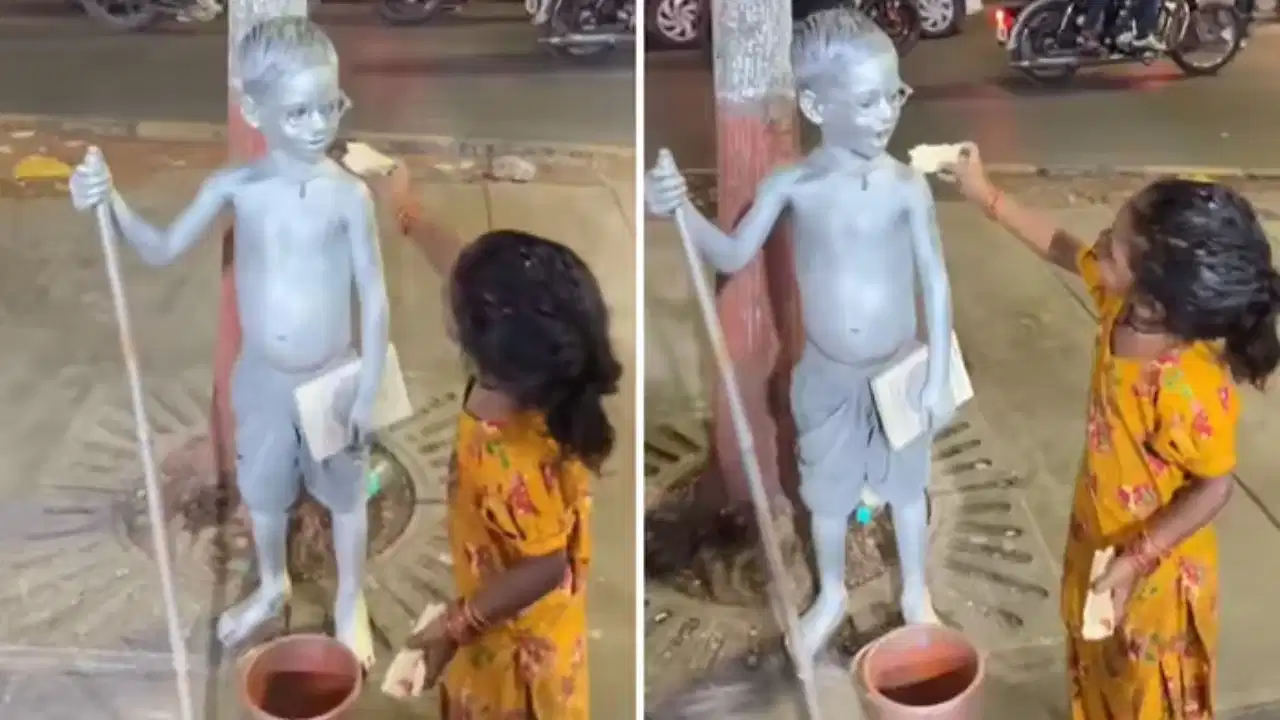 “உலகமே போட்டோ எடுப்பதில் பிஸி!”… சின்ன பொண்ணு செய்த அந்த காரியம்… இணையத்தில் வைரலாகும் நெகிழ்ச்சி வீடியோ…!!!