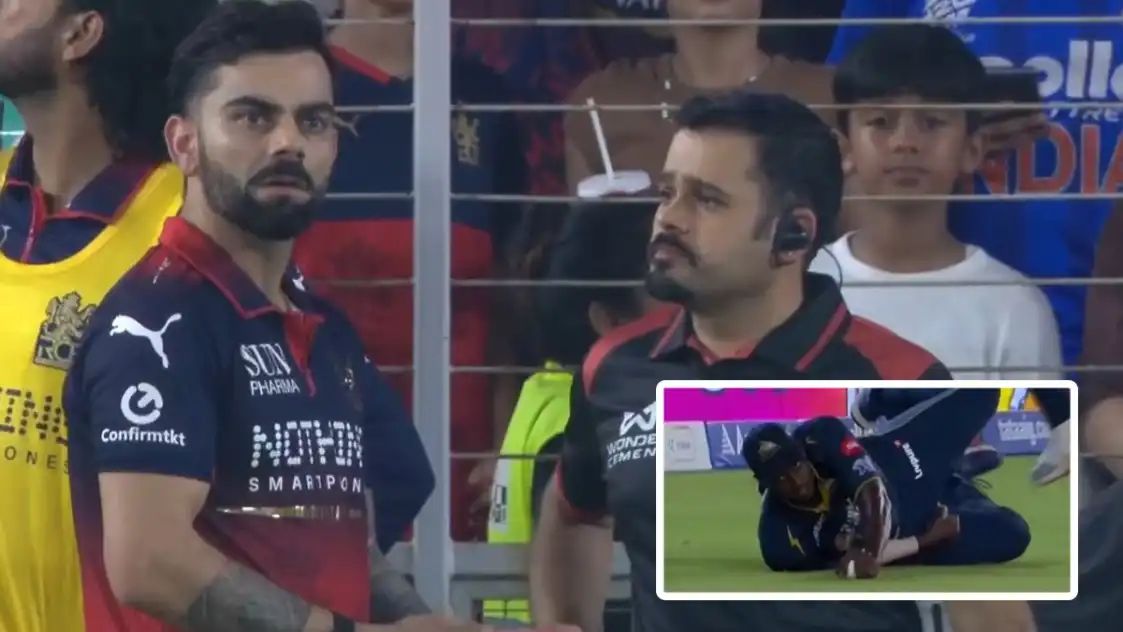 “ஃபோர்த் அம்பயரை ரவுண்டு கட்டிய விராட்” – பவுண்டரி லைனில் நடந்த  விவாதம்…. கோலியின் ஆக்ரோஷத்தால் ஐபிஎல் களத்தில் பதற்றம்….!!
