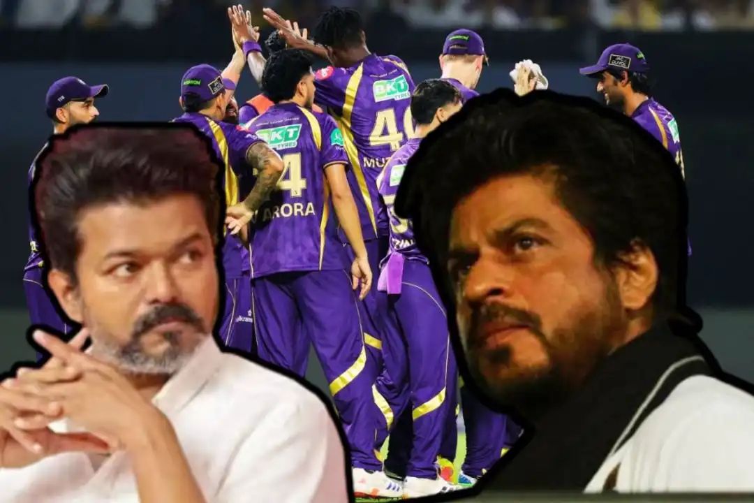 KKR மைதானத்தில் ஒலித்த ‘தளபதி’ நாமம்.. விஜய்யின் வெற்றியை ‘அண்ணா’ என கொண்டாடிய தமிழக வீரர்.. மேட்ச்-ல விக்கெட் எடுத்ததை விட தவெக ஜெயிச்சது தான் அதிக சந்தோஷமா?”