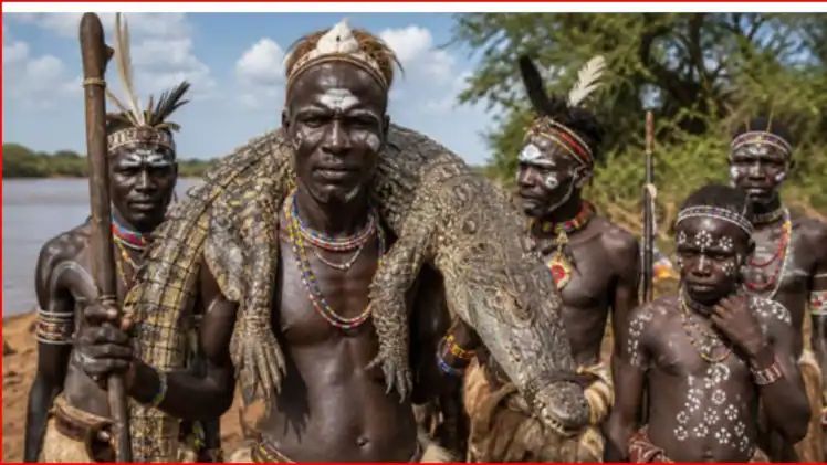 முதலையே இவங்களுக்கு அல்வா மாதிரி…! “சிங்கம் புலி பார்த்தாலே அலறி ஓடிடும்”… கூர்மையான கல்லு தான் ஆயுதம்… ஆனா 45 வயசு தான் ஆயுசு.. உலகின் அபூர்வ பழங்குடிகள்…!!