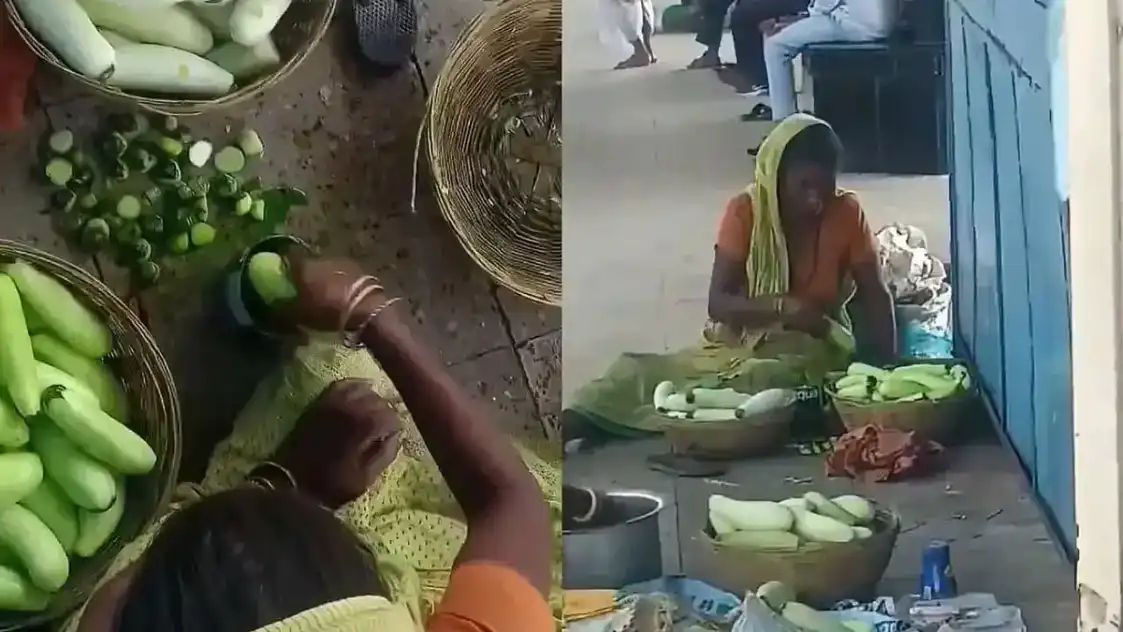 “பயணிகள் உயிருடன் விளையாட்டு!” – வெள்ளரிக்காய்க்கு பெயிண்ட் அடிக்கும் கொடூரம்.. ரயில் நிலையத்தில் கையும் களவுமாக சிக்கிய வியாபாரிகள்.. வைரலாகும் பகீர் வீடியோ..!!”