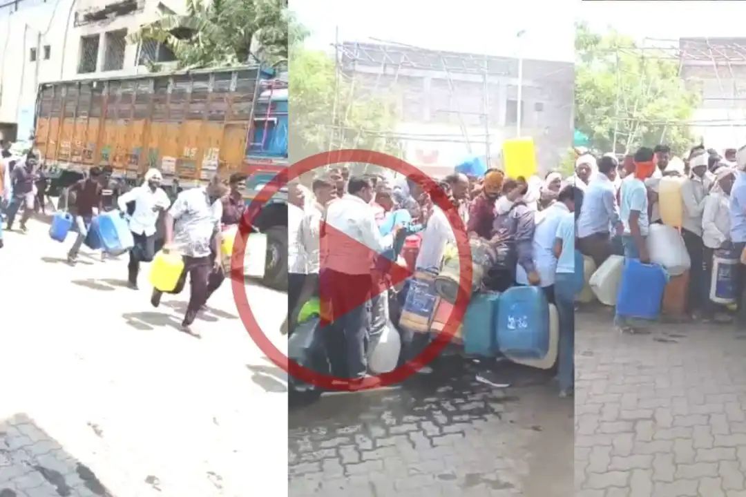“தண்ணீருக்கு குடம் பிடிப்பது போல டீசலுக்கு கேன்..!” ஒரு சொட்டு டீசலுக்காக மக்கள் நடத்திய போராட்டம்.. டேங்கர் லாரி வந்ததும் அலறியடித்து ஓட்டம்.. பரபரப்பு வீடியோ..!!”