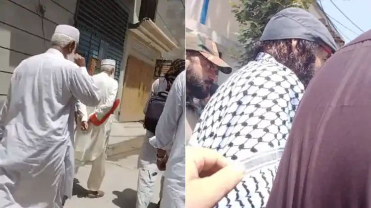 முகமூடி கிழிந்தது..! பாகிஸ்தானில் ஒன்று கூடிய பயங்கரவாத தலைவர்கள்… துப்பாக்கி ஏந்திய பாதுகாப்புடன் இறுதிச் சடங்கு… தீவிரவாதிகளுக்கு சிவப்பு கம்பள வரவேற்பு..!?!