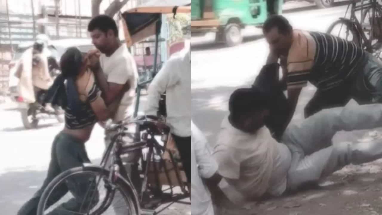 “ஒரு சவாரிக்கு போய் இப்படியா சண்டை போடுவது..?” சுற்றி நின்று வேடிக்கை பார்த்த ஜனங்கள்.. நடுரோட்டில் வெடித்த கொடூர மோதல்.. வைரலாகும் பரபரப்பு வீடியோ..!!”