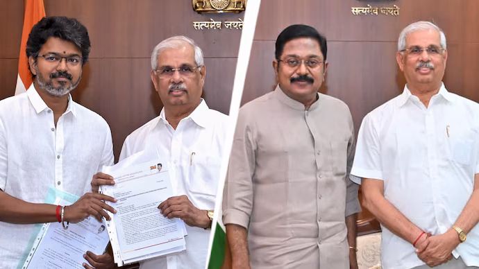 தவெக தலைவர் விஜய் மீது போலீசில் புகார்! அமமுக எம்.எல்.ஏ கையெழுத்தைப் போலியாகப் பயன்படுத்தியதாக டிடிவி தினகரன் குற்றச்சாட்டு..!!