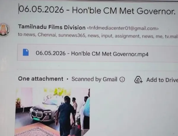 “பதவியேற்புக்கு முன்பே ‘முதலமைச்சர்’ ஆன விஜய்!”.. ஆளுநர் மாளிகை போட்ட ‘மாஸ்’ கேப்ஷன்.. அரசியல் வட்டாரத்தில் பரபரப்பு..!!!