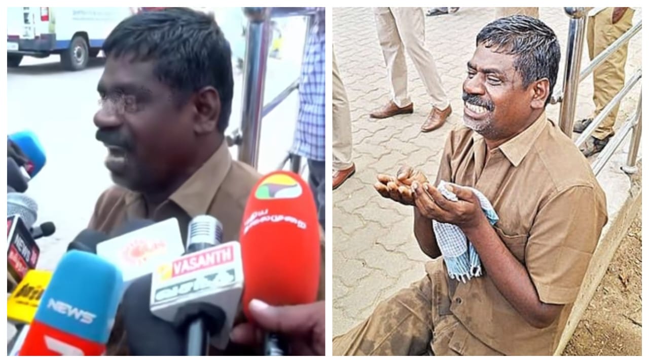 தூய்மை பணி தரேன்னு சொல்றாரு..! “ஜாதி பாகுபாடு பார்த்த அதிகாரி”..? கலெக்டர் அலுவலகத்தில் கதறி அழுத நடத்துனர்.. பகீர் குற்றச்சாட்டு.. பரபரப்பு வீடியோ..!