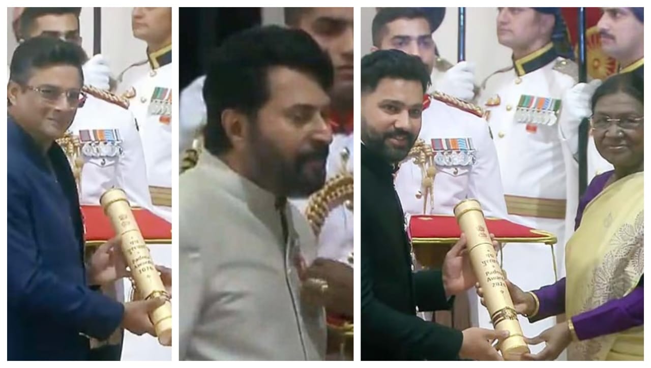 Breaking: “ஹிட்மேன் ரோகித் முதல் நடிகர் மம்மூட்டி வரை”.. 65 பேருக்கு பத்ம விருதுகள் வழங்கி கௌரவித்தார் ஜனாதிபதி திரௌபதி முர்மு…!!
