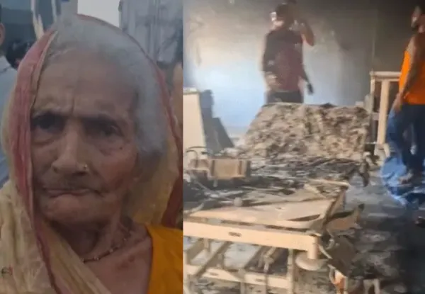 “தனது ஆக்சிஜன் மாஸ்க்கைக் கழற்றி எறிந்து 20 பேரை காப்பாற்றிய 95 வயது பாட்டி!”… மருத்துவமனை ஐசியூவில் பயங்கர தீ விபத்து.. வைரலாகும் துணிச்சலான வீடியோ..!!