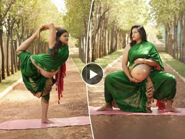 “9-வது மாதம்..அந்த நிலையிலும் இவ்ளோ தைரியமா?”… மிரள வைத்த யோகா ஆசிரியை.. 2 கோடிக்கும் மேல் குவிந்த வியூஸ்… வைரல் வீடியோ..!!!!