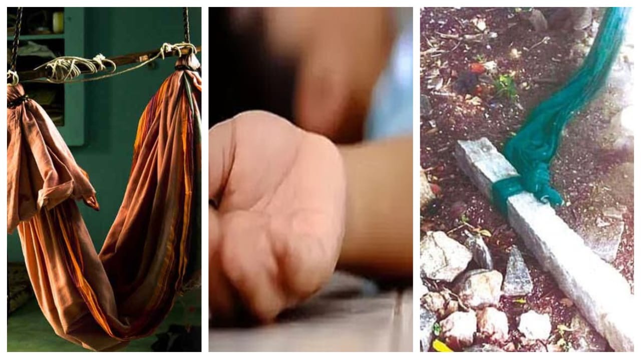 சேலையில் தொட்டில் கட்டி விளையாடிய 7 வயசு சிறுவன்..! “துண்டாக உடைந்து விழுந்த கல்”… நொடிப்பொழுதில் துடிதுடித்து பலி… பெற்றோர்களே கவனம்..!