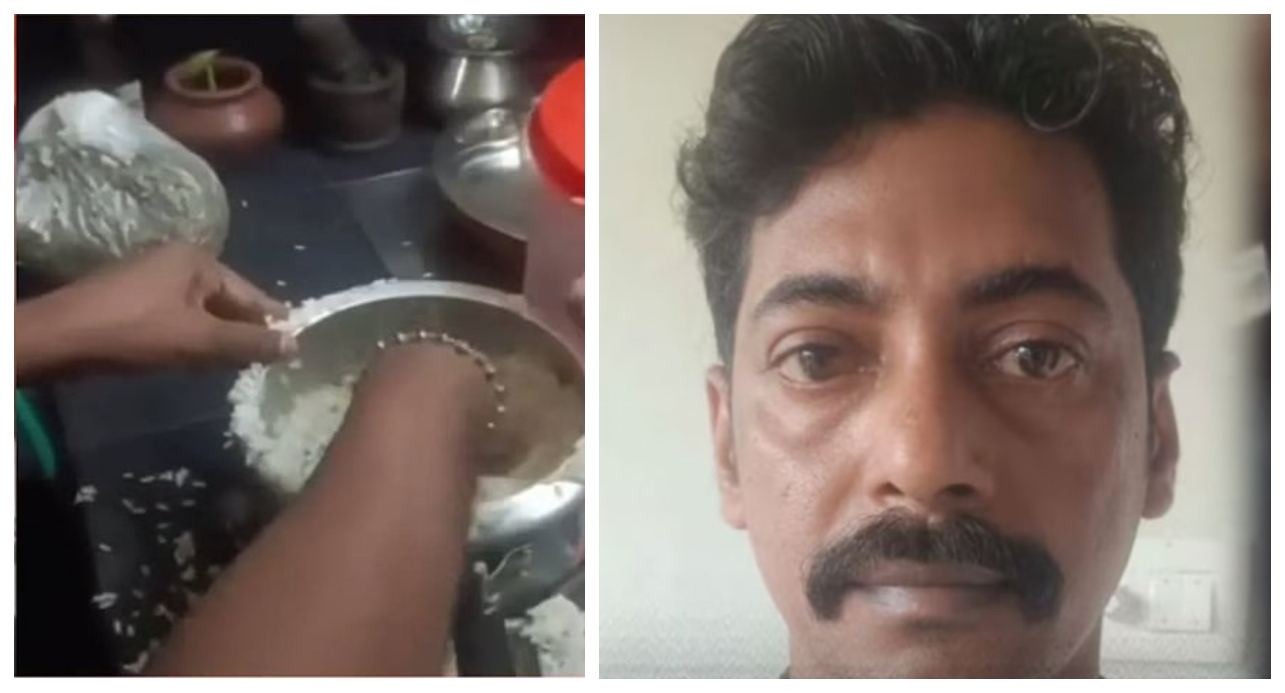 விசில் சத்தத்தால் மாட்டிக்கிட்ட பங்கு…! “பிரஷர் குக்கரில் வெந்த கஞ்சா பிரியாணி”… விசில் அடித்ததும் வீடு முழுதும் வாசனை… வாயடைக்க வைக்கும் வீடியோ..!!!