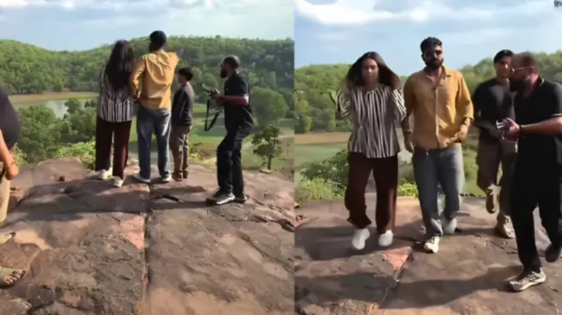 “உயிரோட இருந்தா தான்யா காதல் எல்லாம்!”… ஹனிமூன் ட்ரிப்பில் துப்பாக்கி ஏந்திய பாடி கார்டுகளுடன் கணவன்.. வைரலாகும் ஷாக் வீடியோ..!!