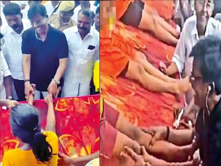 சிறுமியின் கால்களை தொட்டது அப்பா என்ற முறையில் மனிதாபிமான அடிப்படையில் நான் செய்த உதவி… சர்ச்சைக்கு வருத்தம் தெரிவித்தார் அமைச்சர் விஸ்வநாதன்…!!
