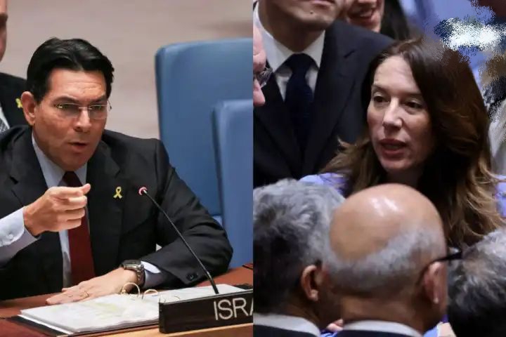 நீ முதல்ல வாயை மூடு…! “இது அசிங்கமான அறிக்கை”… ஐநா மீட்டிங்கை மீன் கடையாக மாற்றிய இஸ்ரேல் தூதர்… வைரலாகும் பரபரப்பு வீடியோ..!!