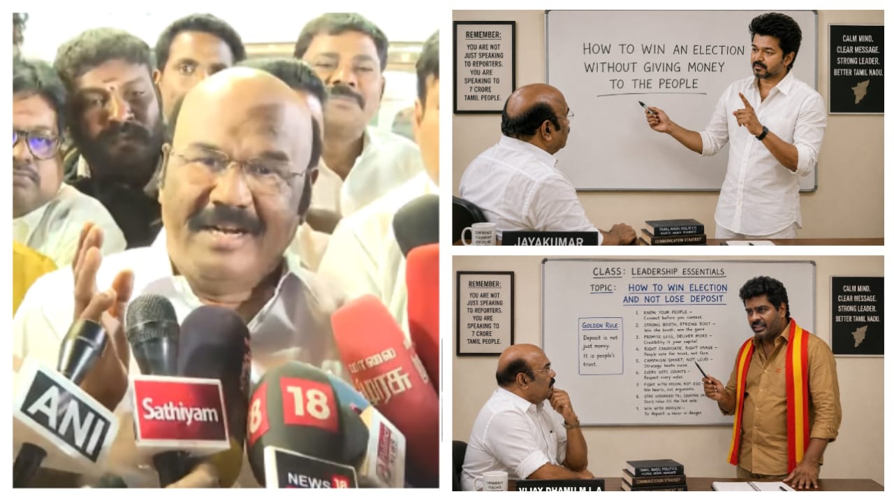 ராயபுரத்தில் ஜெயிப்பது எப்படி…? “ஜெயக்குமாருக்கு பாடம் எடுக்கும் விஜய்”… அவர் ஸ்டைலிலையே பதிலடி கொடுத்த தவெகவினர்.. கமெண்ட் பாத்தீங்கன்னா புரியும்..!!