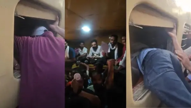“ஸ்பெஷல் ரயில்கள் விட்டோம்னு சொன்னீங்களே.. இதுதான் லட்சணமா?”.. போலீஸ் தேர்வு எழுத வந்த இடத்தில் நடந்த கொடுமை… வைரல் வீடியோவை பகிர்ந்து சாடிய காங்கிரஸ்.!!