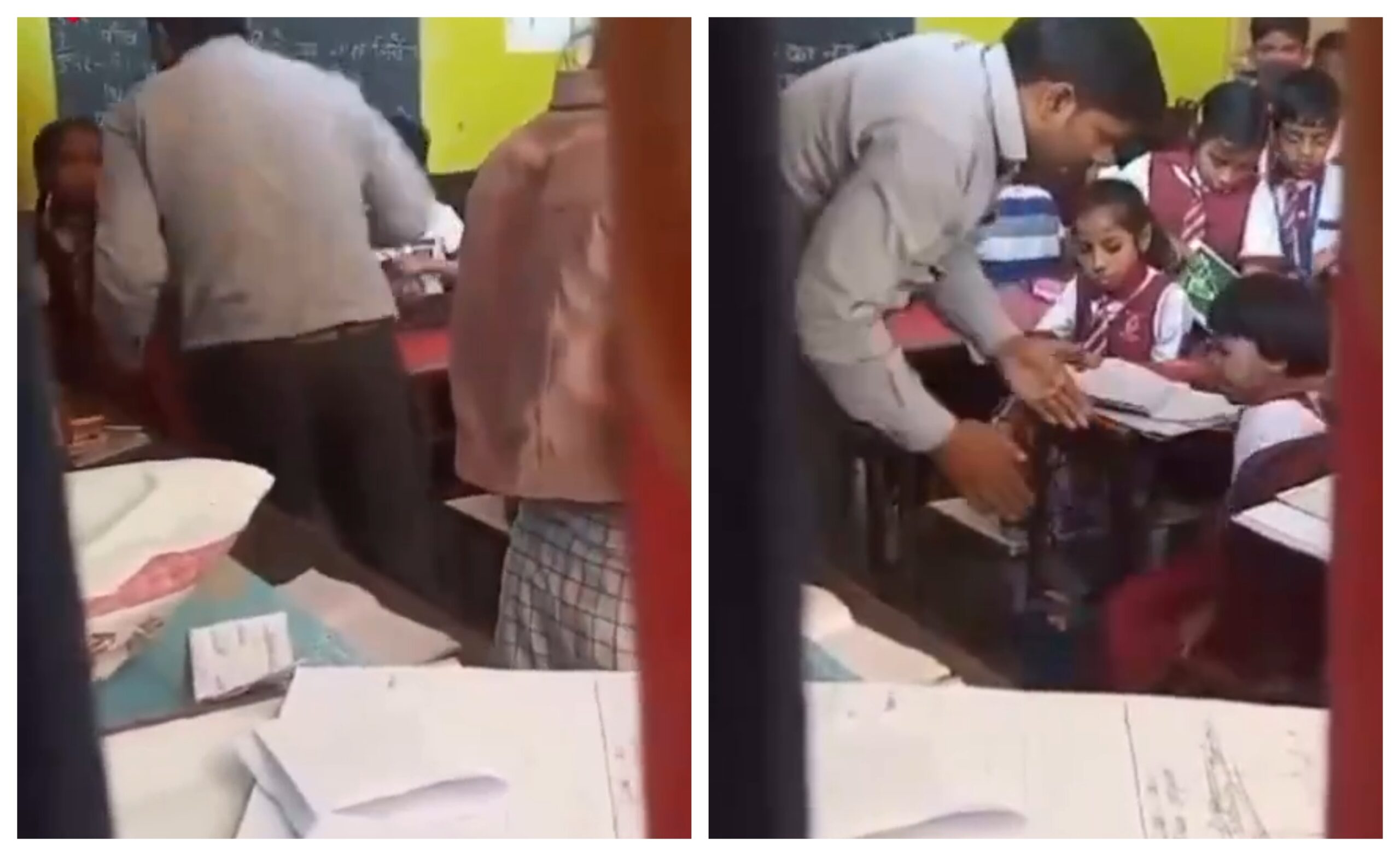 “நெஞ்சை பதறவைக்கும் கொடூரம்!”.. பிஞ்சு குழந்தைகளை மிருகத்தனமாக அடித்த ப்ளே ஸ்கூல் ஆசிரியர்.. வைரலாகும் கொந்தளிப்பான வீடியோ..!!!