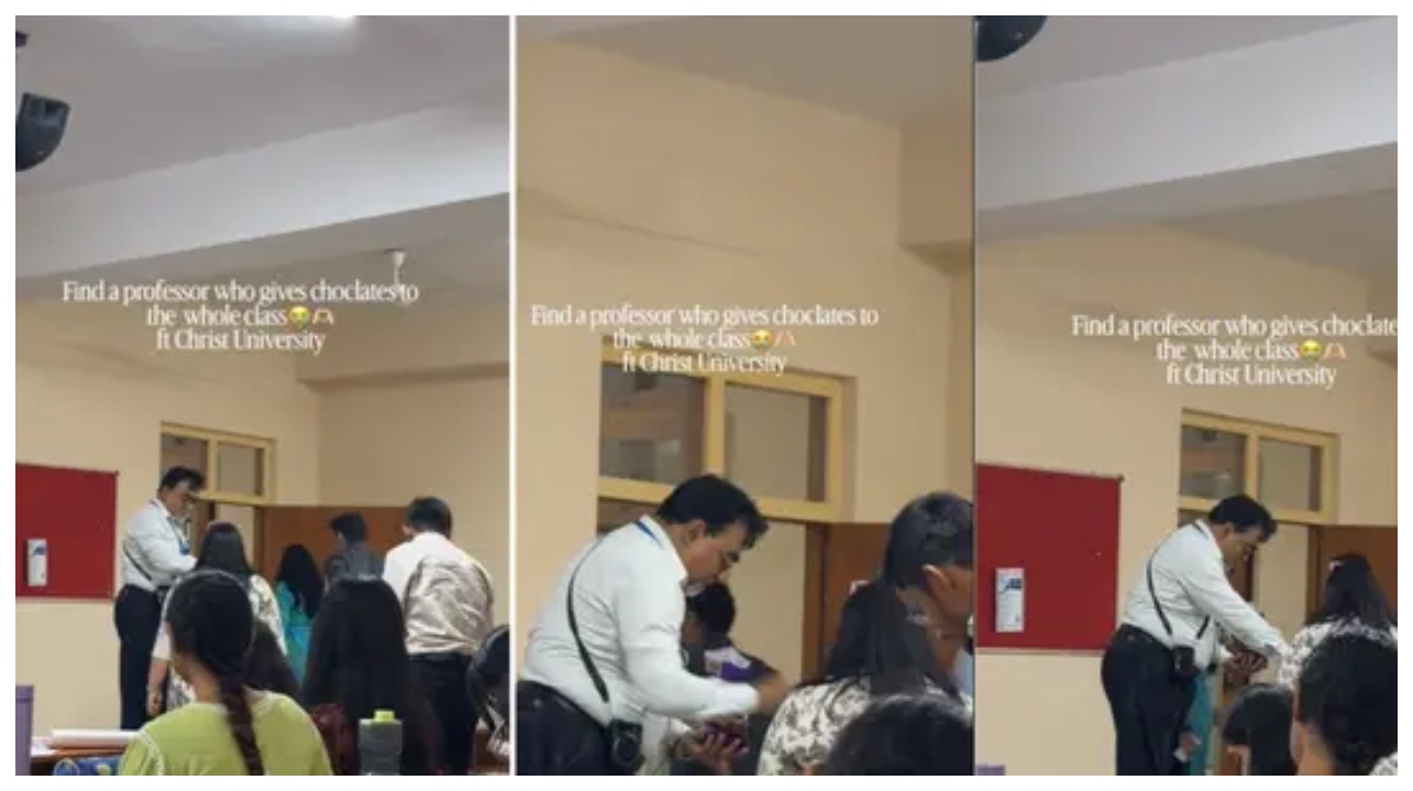 “எங்க காலேஜ்ல இப்படி ஒருத்தர் இல்லையே”…. மார்க் முக்கியம் இல்ல, நீங்கதான் முக்கியம்… சோஷியல் மீடியாவை ‘ஸ்வீட்’ ஆக்கிய பேராசிரியரின் வைரல் வீடியோ…!!!