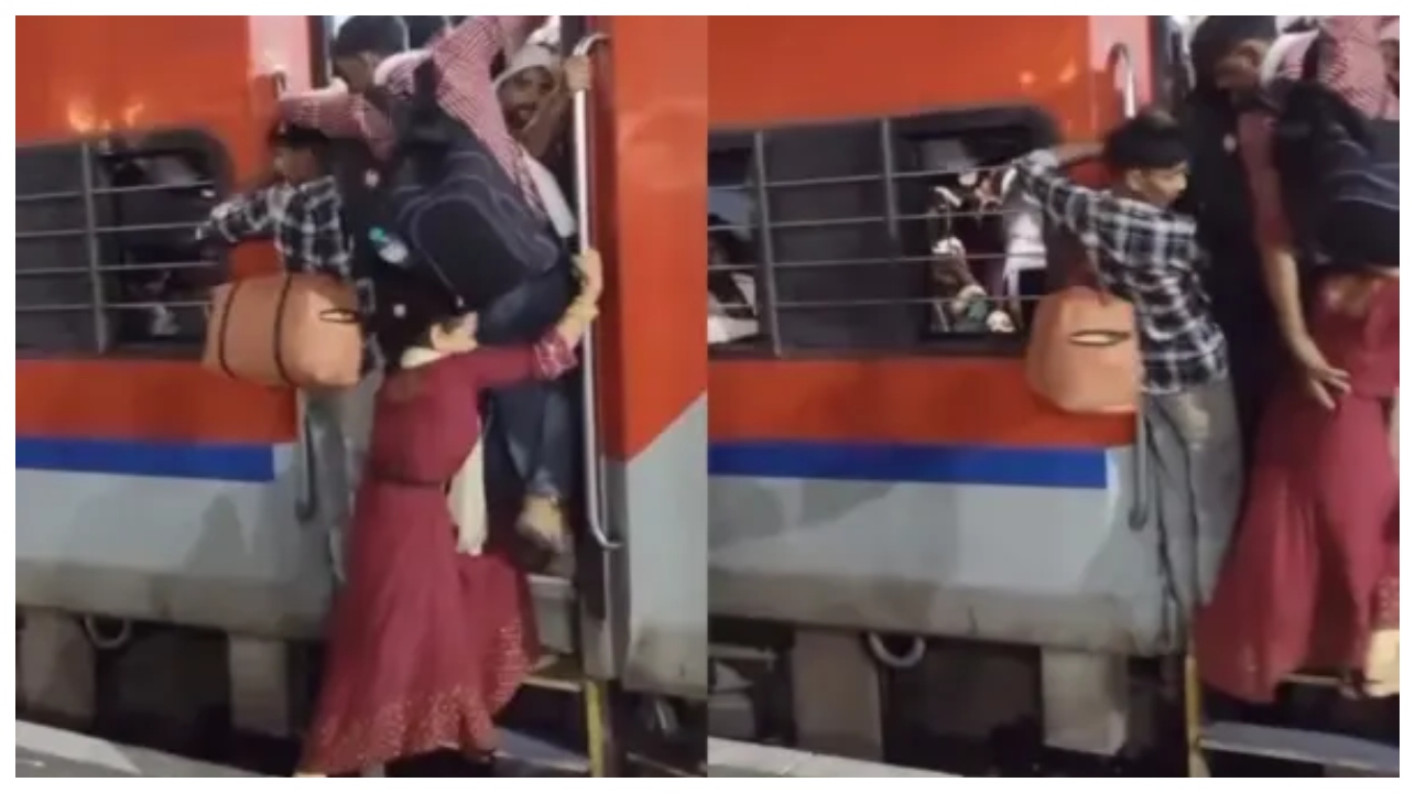கூட்ட நெரிசலைத் தங்களுக்குச் சாதகமாக்குகிறார்களா சில மிருகங்கள்?… இரயிலில் ஏறும் போது பெண்ணுக்கு நேர்ந்த அதிர்ச்சி.. உறைந்துபோன நெட்டிசன்கள்…!!!