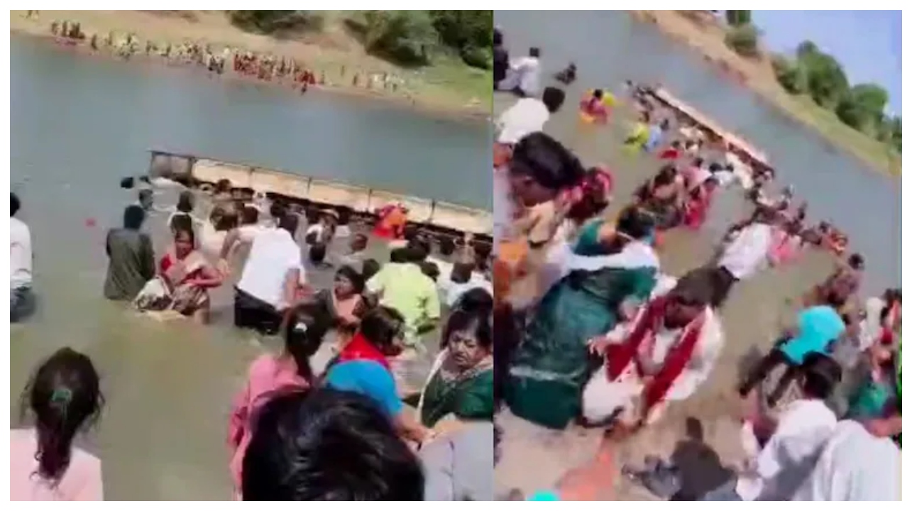 “50 உயிர்களோடு விளையாடிய கொடூர படகோட்டி”… சாமி கும்பிடப் போன இடத்தில் நேர்ந்த கொடூரம்… ஆத்திரத்தில் பொதுமக்கள்.. வைரலாகும் பகீர் வீடியோ…!!!