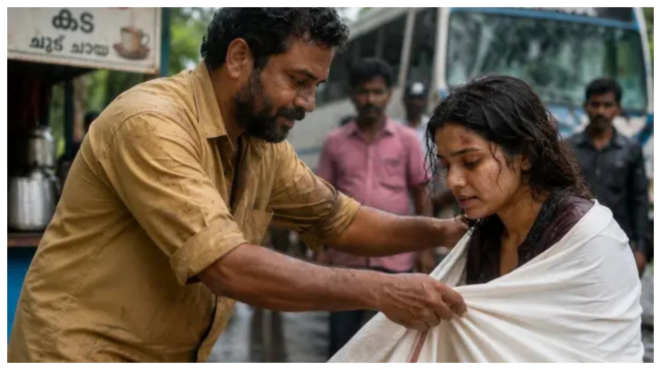 பஸ் அடியில் சிக்கிய பெண்.. கிழிந்து தொங்கிய ஆடைகள்.. நடுரோட்டில் உறைந்து நின்ற கூட்டம்.. சட்டென வேட்டியைக் அவிழ்த்துக் கொடுத்த டீக்கடைக்காரர்…!!!
