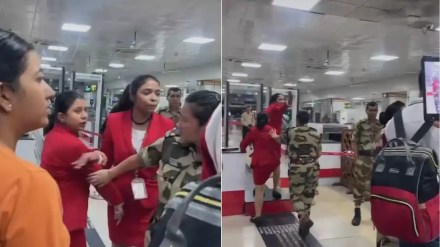 “தங்குவதற்குக் கூட எந்த ஏற்பாடும் இல்லை!”.. விமான நிலைய ஊழியரோடு நேருக்கு நேர் மோதிய பயணிகள்!”..  ஊழியர் மீது நடவடிக்கை எடுத்த நிறுவனம்.. வைரல் வீடியோ.‌.!!
