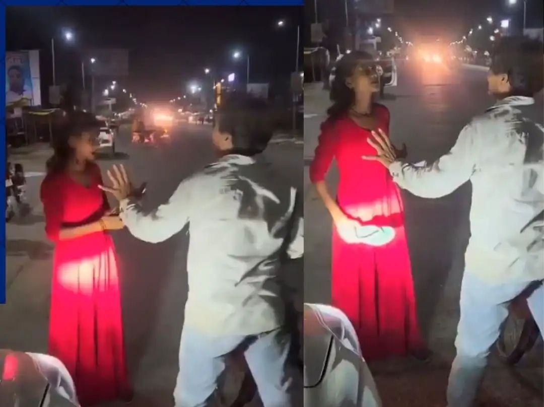 நடுரோட்டில் செருப்படி.. இனிமேல் இப்படிச் செய்வியா?” கெஞ்சிக் கதறிய வாலிபர்.. சீண்டிய இளைஞரைத் துரத்திப் பிடித்துப் பாடம்புகட்டிய இளம்பெண்.. வைரல் வீடியோ..!!”