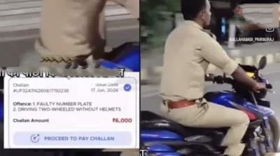 “சட்டம்னா எல்லாருக்கும் பொதுவானது தானே!.. இப்போ உங்க ஹெல்மெட் எங்க சார்..?” நடுரோட்டில் போலீஸ் அதிகாரியைத் துரத்தித் துரத்திக் கேள்வி கேட்ட வாலிபர்.. வைரலாகும் வீடியோ..!!