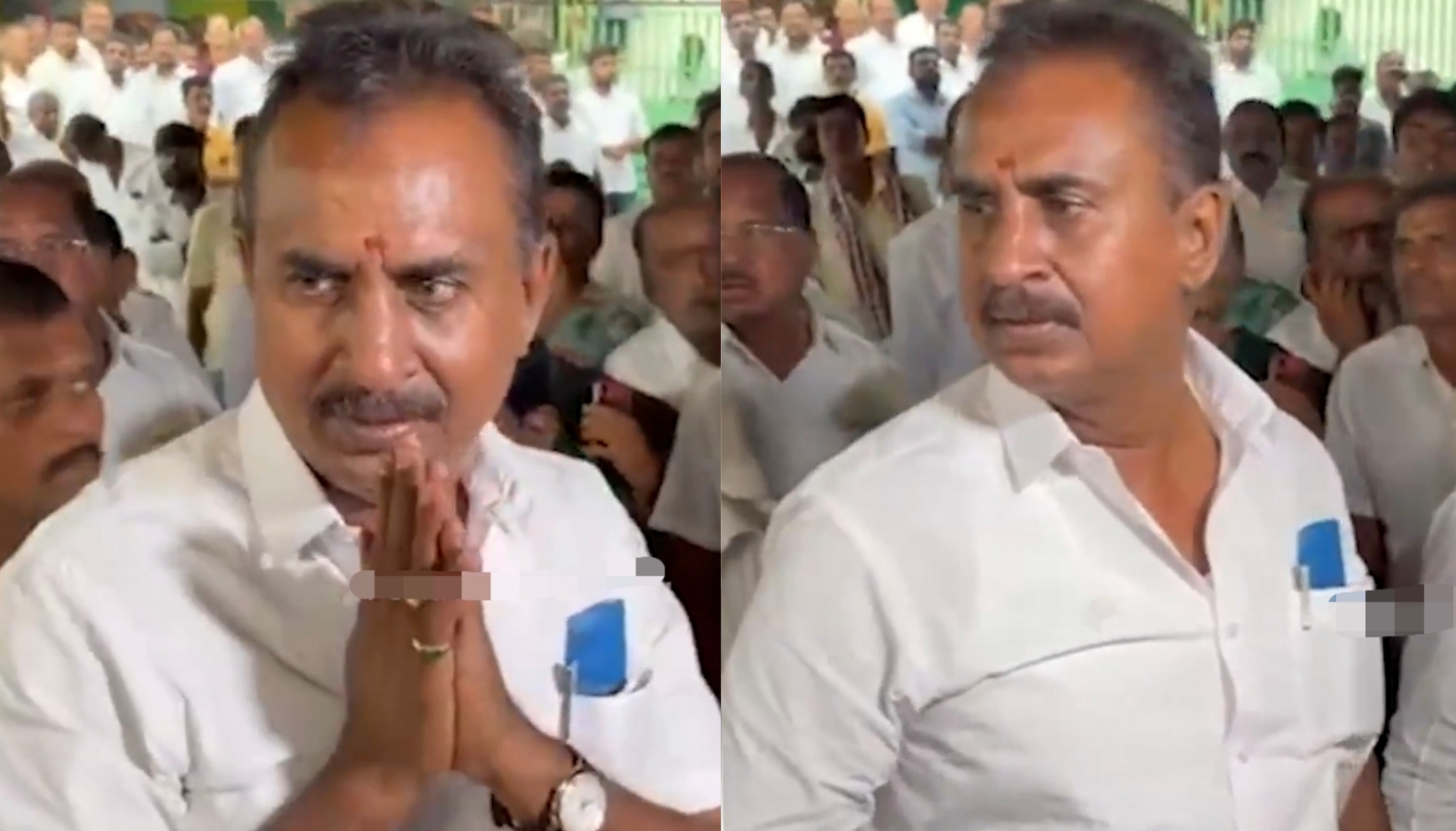 “துரோகிகள்னா அவனுங்க எல்லாம்” எஸ்பி வேலுமணி வந்தபோது கத்திய நபர்…. துக்க வீட்டில் பதற்றமான சூழல்…. வைரலாகும் வீடியோ….!!
