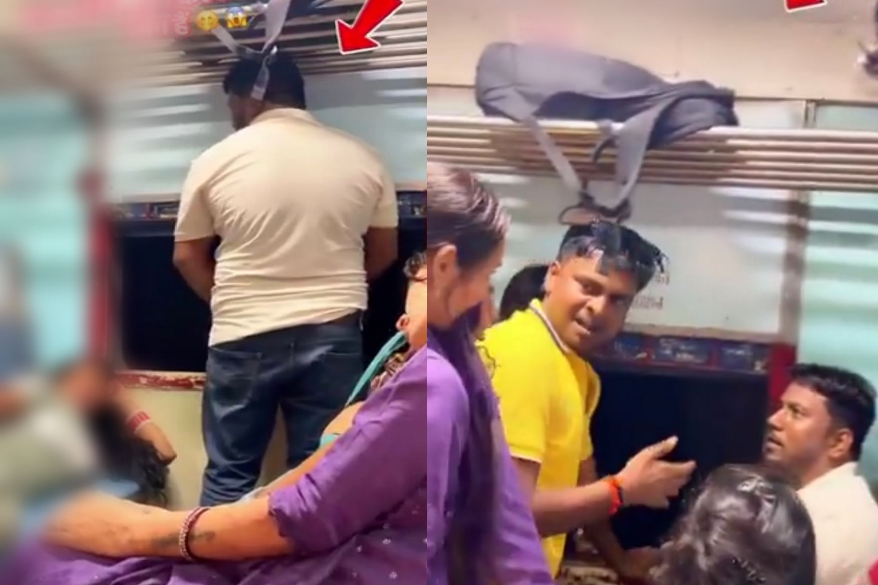 “தூங்கிட்டு இருந்த பெண்ணோட முகத்துல சிறுநீர்” ஓடும் ரயிலில் கொடூரம்…. நெட்டிசன்களை கொந்தளிக்க வைத்த பகீர் வீடியோ….!!