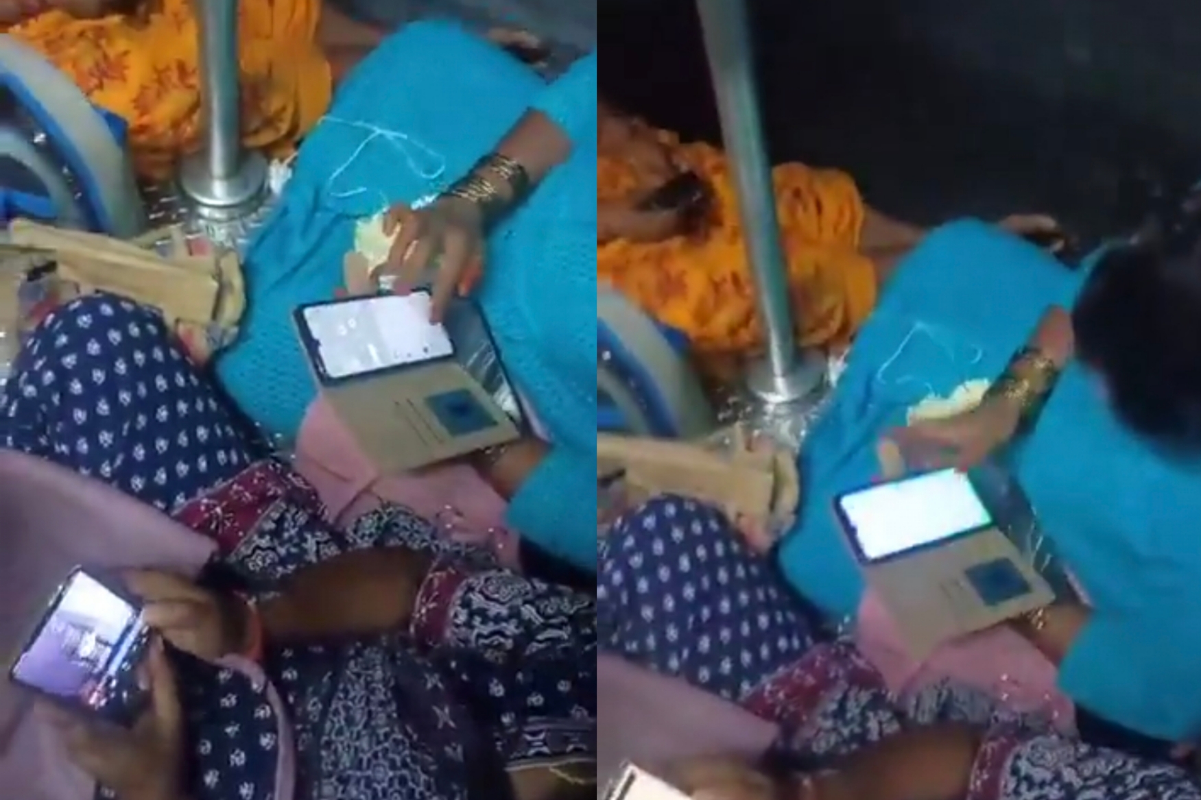 “இந்த காலத்துல பெண்களை கூட நம்ப கூடாதா?” லேடிஸ் கம்பார்ட்மெண்டில் நடந்த கேவலம்…. வைரலாகும் வீடியோ….!!