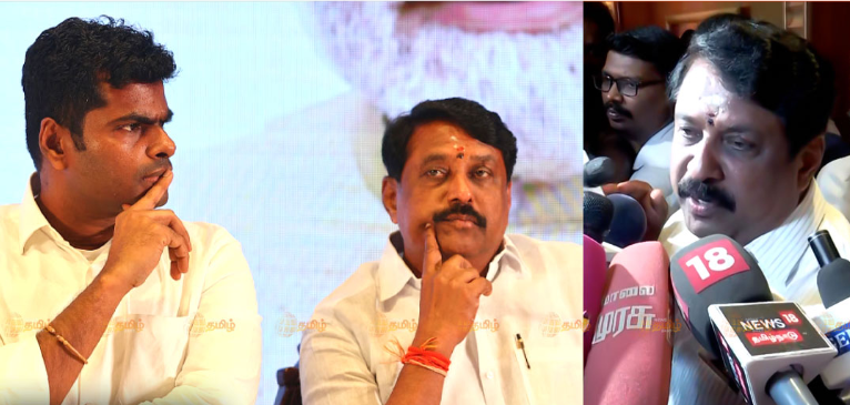 “யாரைப் பார்த்து என்ன வார்த்தை சொல்லிட்டீங்க?!”… “நமது தமிழ் செப்பேடுகளை மீட்டதே பிரதமர் மோடி தான்.. அண்ணாமலையின் குற்றச்சாட்டை தூள் தூளாக்கிய நயினார் நாகேந்திரன்..!!