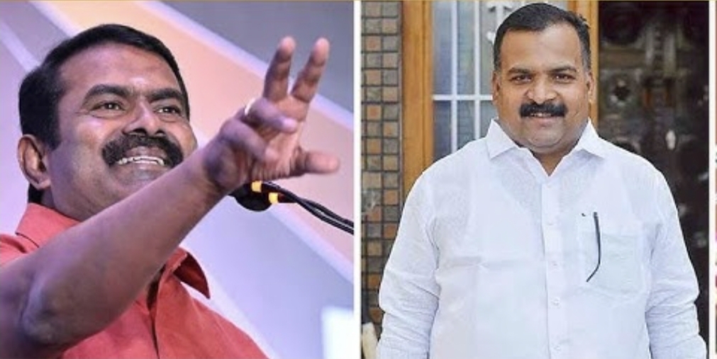 “சும்மா சீன் போடாதீங்க…. வெறும் 2000 ஓட்டுல ஜெயிச்சதுக்கு இவ்வளவு பில்டப்பா?” மாணிக்கம் தாகூரை மேடையிலேயே அசிங்கப்படுத்திய சீமான்….!!