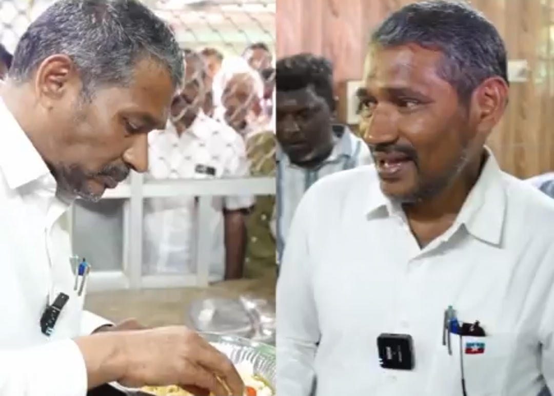 “சாப்பாட்டுல மருந்து வாடை அடிக்குது…. காய்கறிய நல்லா கழுவுங்க” – அம்மா உணவகத்தில் அமைச்சரின் அதிரடி ஆய்வு….!!