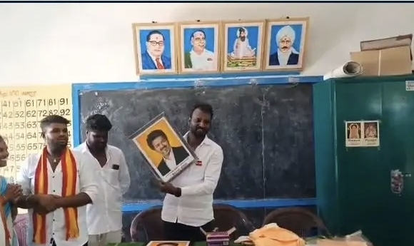 “ஸ்கூல் கிளாஸ் ரூம்குள்ள இதெல்லாம் தேவையா?” விஜய் படத்துடன் ரீல்ஸ்…. கட்சியிலிருந்து நீக்கப்பட்ட தவெக பிரமுகர்…. தலைமையின் ஸ்ட்ரிக்ட் ஆக்சன்….!!