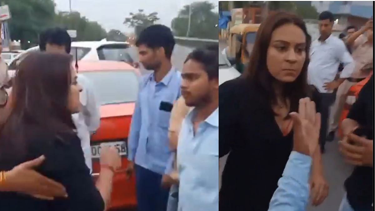 “வண்டியை இடிச்சதுமில்லாம கையை நீட்டுறியா” ரோட்டில் கேப் டிரைவரை தாக்கிய பெண்…. சோசியல் மீடியாவை உலுக்கும் வீடியோ….!!