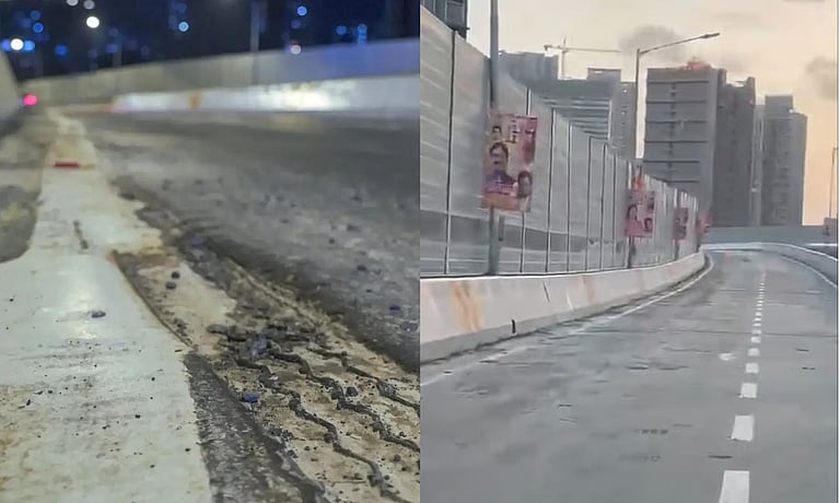 ரூ‌.248 கோடி செலவில் பிரம்மாண்ட மேம்பாலம்…! திறந்த  2 நாளில் அகோரமாக மாறிய சாலை… அதிகாரிகளின் அலட்சிய விளக்கம்.. அடக்கொடுமையே..!!