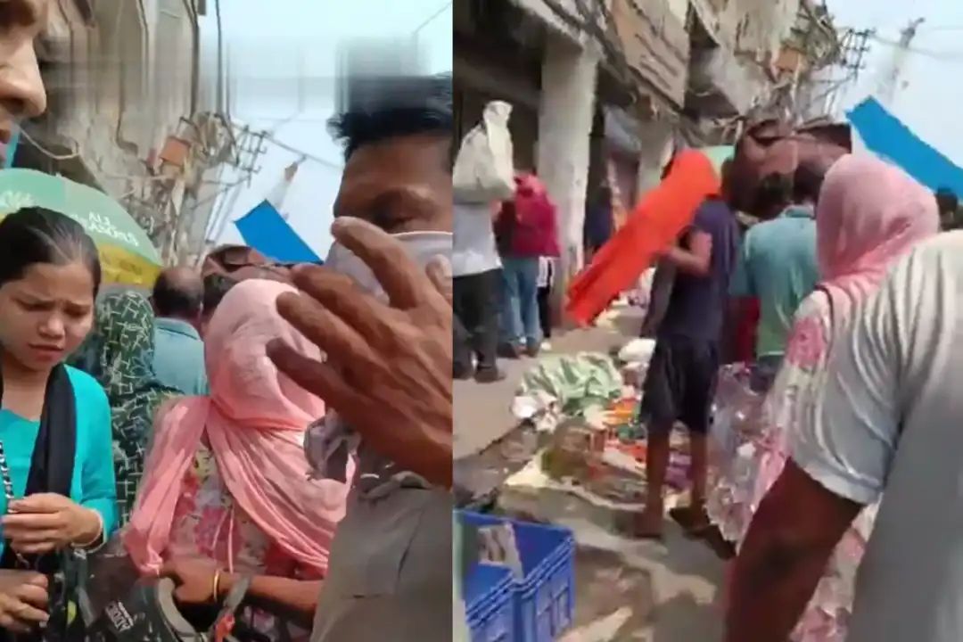 பரபரப்பான சந்தையில் அதுவும் பட்ட பகலில் இப்படியா..? “இதே வேலையா போச்சு போல”.. மன்மதனின் லீலைகளை வெளிச்சம் போட்டு காட்டிய நபர்.. பகீர் வீடியோ…!
