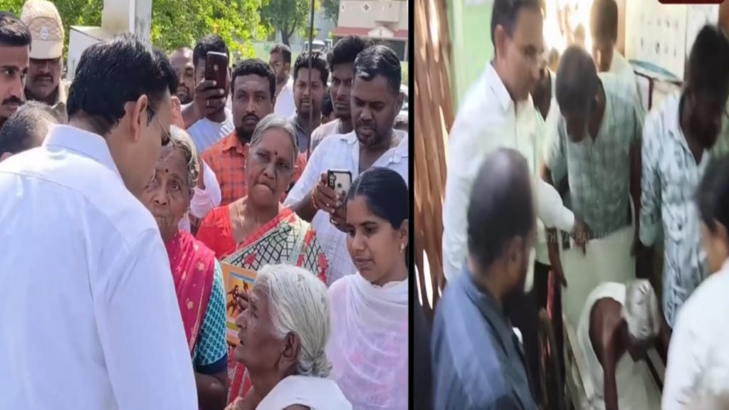 “டாக்டரம்மா எனக்கு ஒரு ஊசி கூடப் போட மாட்டேங்குறாங்கப்பா!” அமைச்சர் அருண்ராஜ் கைகளைப் பிடித்து அழுத மூதாட்டி..  அரசு மருத்துவமனையில்  பரபரப்பான திடீர் ஆய்வு..!!