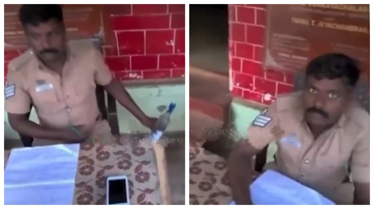 காசு கொடுத்தா சரக்கு ரிட்டர்ன்…! “ரூ.500 லஞ்சம்”… கொடைக்கானலில் சுற்றுலா பயணியிடம் பட்ட பகலில் கல்லா கட்டிய போலீஸ்… வீடியோ வைரலானதால் பரபரப்பு..!!!