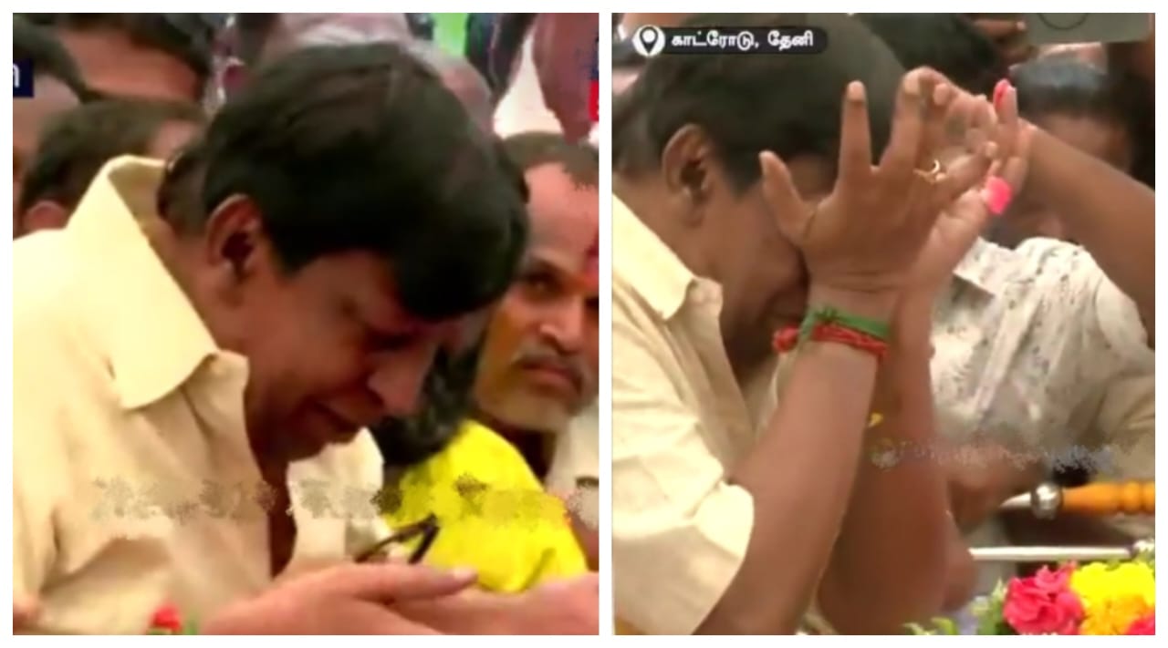நடக்கக்கூட முடியல…! பாரதிராஜா உடலை பார்த்ததும் கண்ணீர் விட்டு கதறி அழுத நடிகர் வடிவேலு… நெஞ்சை பிழியும் சோகம்… வேதனை வீடியோ..!!!