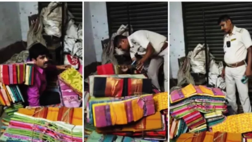 “என்னம்மா இப்படி பண்றீங்களேம்மா!”… கைதுக்கு பயந்து புடவைக்குள் ஒளிந்த திரிணாமுல் காங்கிரஸ் தலைவர்.. பகீர் கைது வீடியோ..!!!
