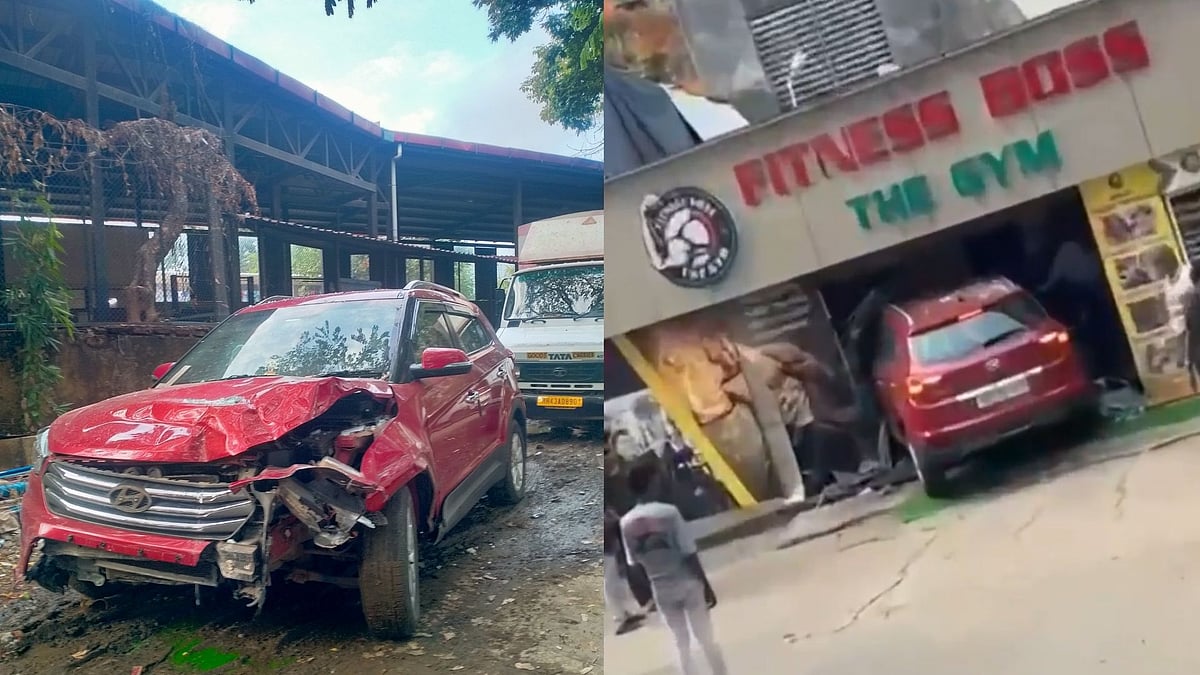 ஜிம்முக்குள் புகுந்த கார்…. ரத்த வெள்ளத்தில் 21 வயது ரிசப்ஷனிஸ்ட்…. ட்ராஃபிக் போலீசாருக்கு வந்த நெருக்கடி….!!