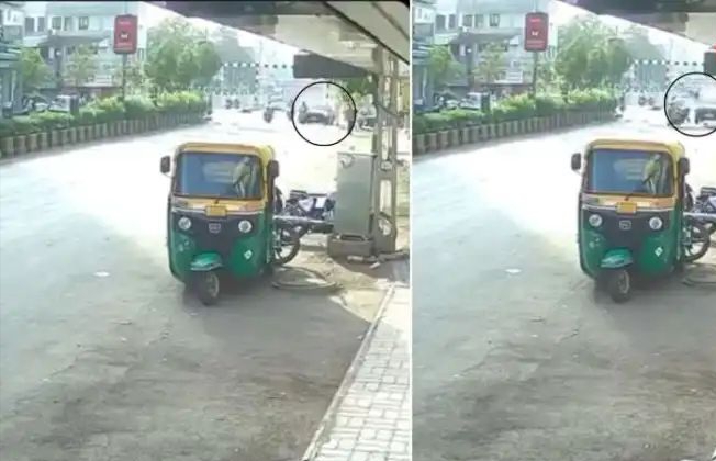 காற்றில் பறந்த ஸ்கூட்டர்…! தூக்கி வீசப்பட்ட 44 வயது நபர்… 17 வயசுல செய்ற வேலையாக இது… நடு ரோட்டில் சிறுவர்களால் நடந்த பயங்கரம்.. பதற வைக்கும் காணொளி…!!!