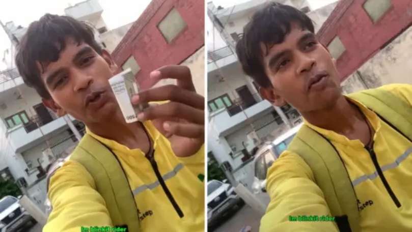“இது என்னோட ரெண்டு நாள் சம்பளம்!”.. சைக்கிளில் வந்த பிளிங்கிட் ரைடரை உருக வைத்த கஸ்டமர்… நெகிழ்ச்சியான சம்பவம்..!!!