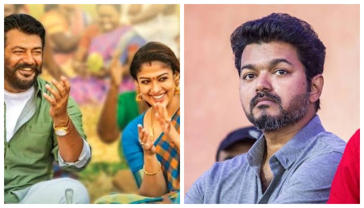 “பொண்டாட்டி கிட்ட இறங்கி போனவன் தோற்றதா சரித்திரம் இல்லை..” விஜயை வம்புக்கு இழுத்த தனியார் தொலைக்காட்சி.. இணையத்தில் தீயாய் பரவும் வசனம்..!!”