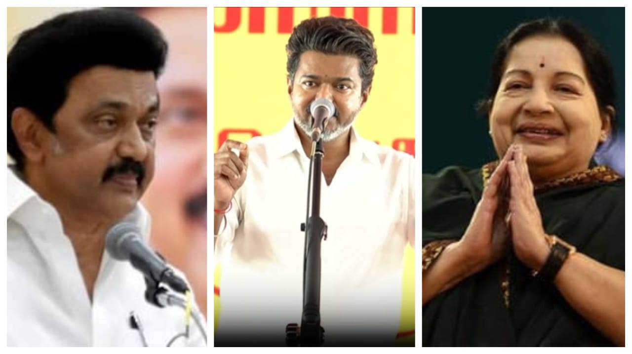 திமுக தீய சக்தி இல்ல தூர சக்தி…! 100 யூனிட் மின்சாரம் ஜெயலலிதா மேடம் கொடுத்தது… ஸ்டாலின் சார் கடுப்புல பேசுறாரு… வெளுத்து வாங்கிய முதல்வர் விஜய்…!!!
