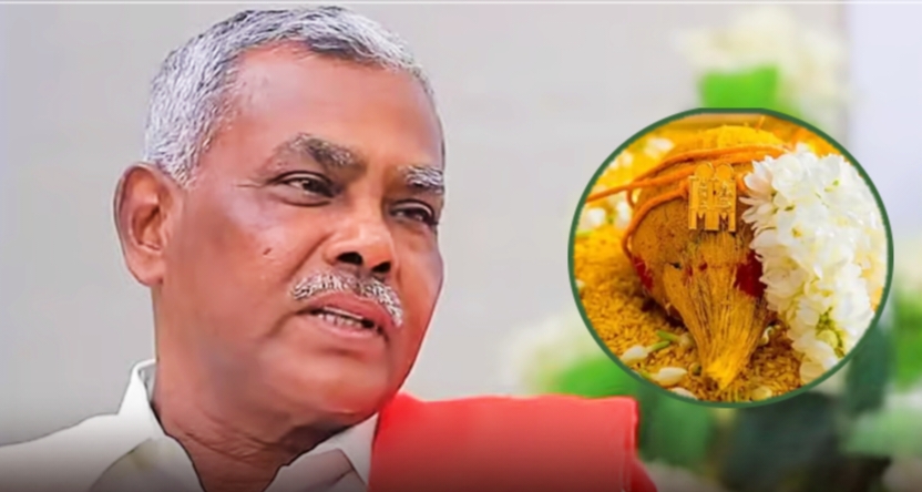 அச்சதை போட்டு அரிசியை வீணாக்காதீங்க..! “ஒரு கல்யாணத்துக்கு 2 கிலோனு பாத்தா 1 லட்சம் கிலோ அரசி வீணா போகுது”… பெ. சண்முகம் உருக்கமான கோரிக்கை…!!!